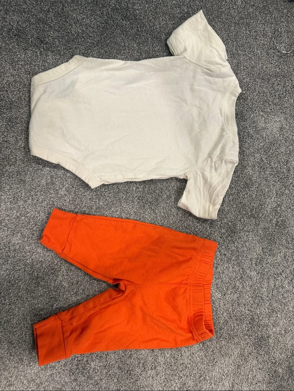 Carter's Cream and Orange Halloween Baby Matching Set